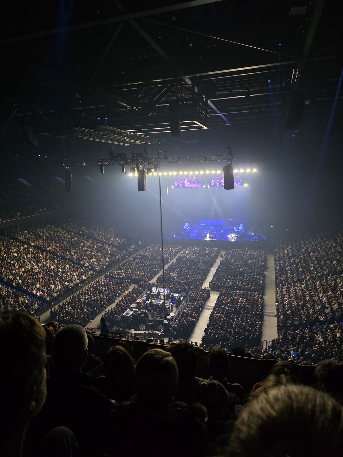 Arena view during a live orchestral concert